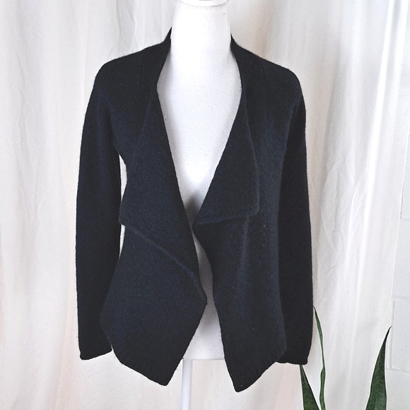 Vince wool blend drape open front sweater cardigan szS - Picture 1 of 12